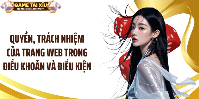 Quyền, trách nhiệm của trang web trong điều khoản và điều kiện